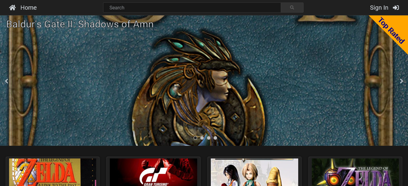 TypeScript Videogames Store